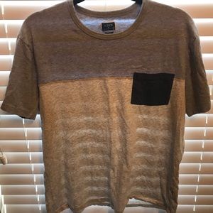 Slim J Crew t shirt light blue, blue, and gray